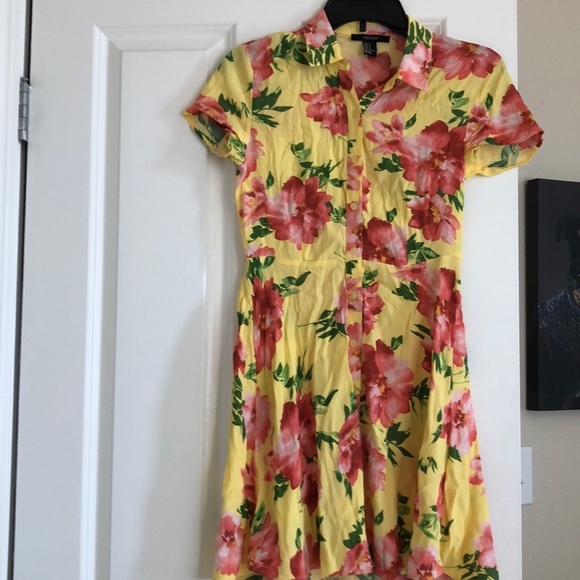 Forever 21 Button Down Shirt Dress - Picture 1 of 6